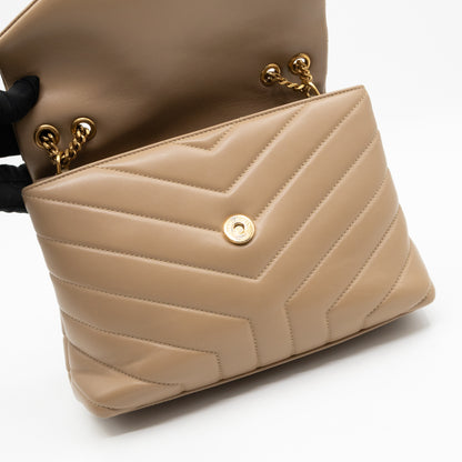 Loulou Small Beige Leather