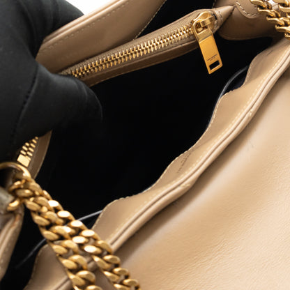 Loulou Small Beige Leather