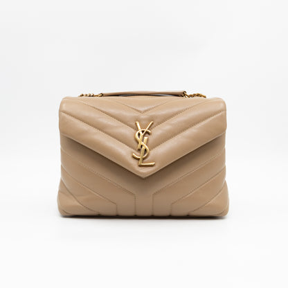 Loulou Small Beige Leather