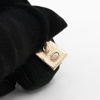 No 5 Perfume Bottle Gold Earrings