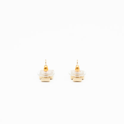 No 5 Perfume Bottle Gold Earrings