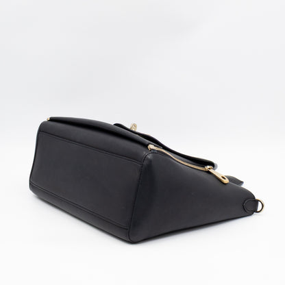 Small Willow Black Leather