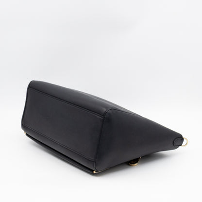 Small Willow Black Leather