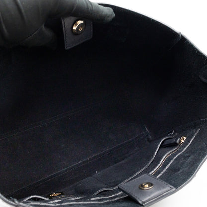Small Willow Black Leather