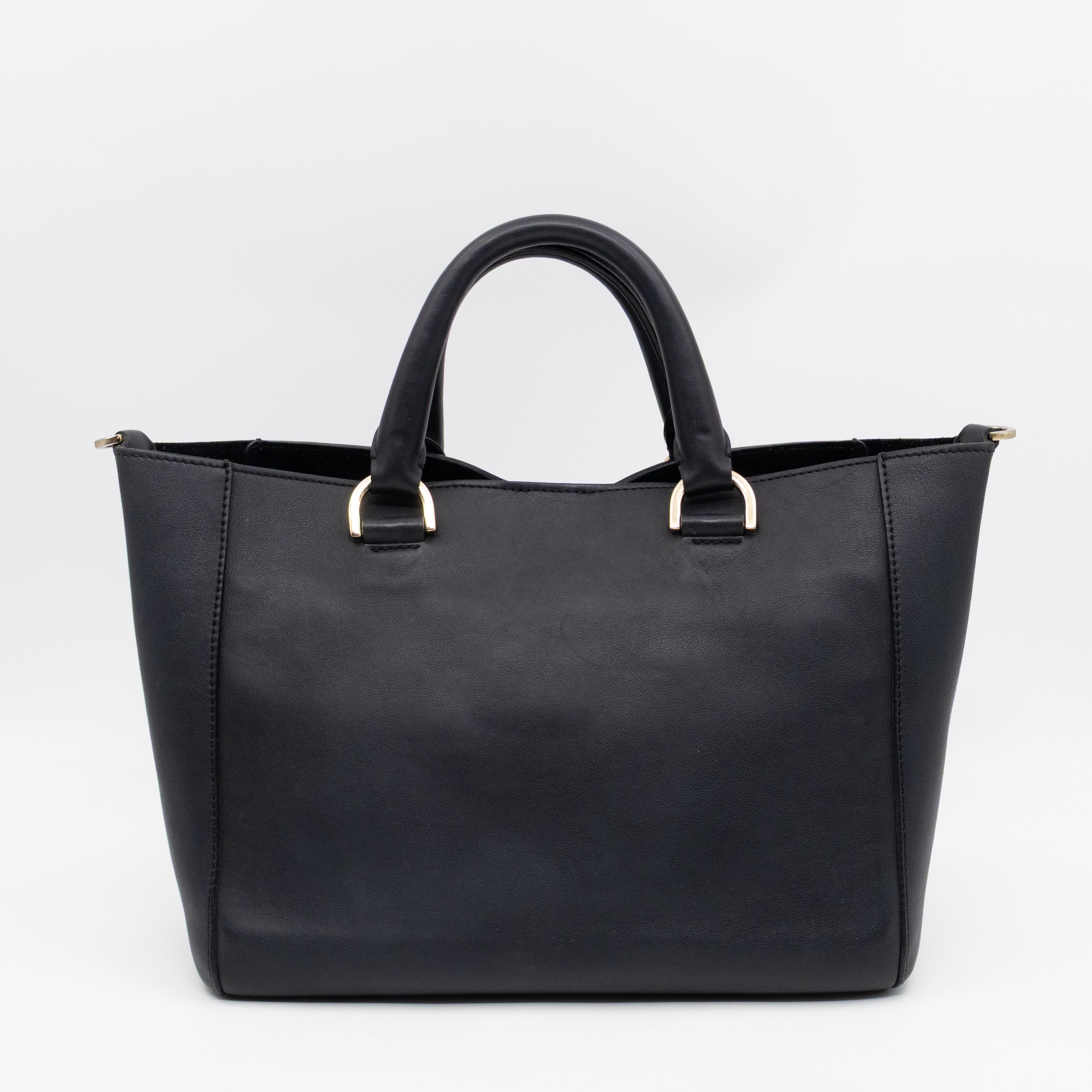 Small Willow Black Leather