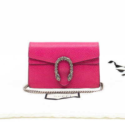 Dionysus Super Mini Pink Leather