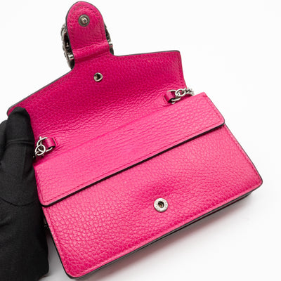 Dionysus Super Mini Pink Leather