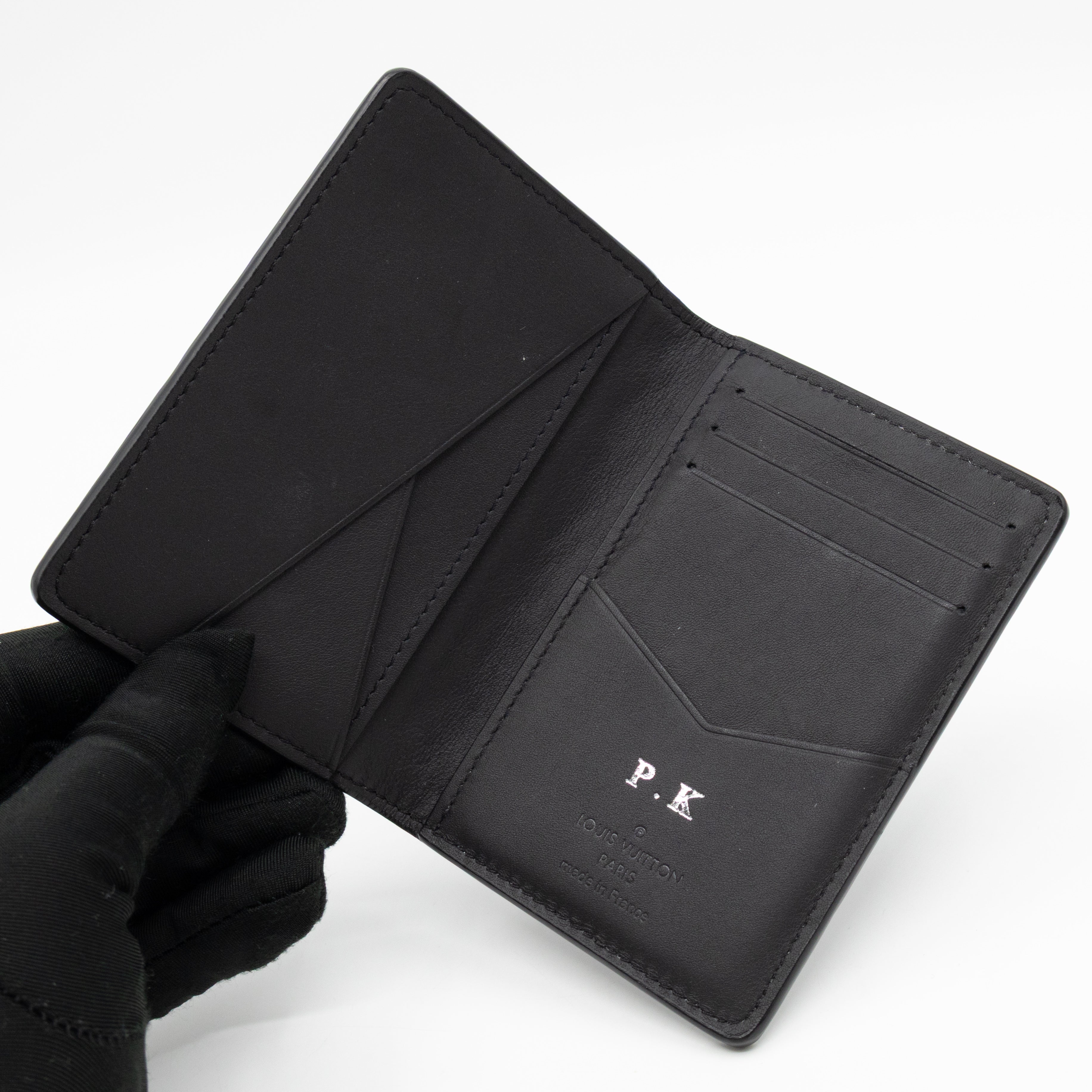 Pocket Organiser Black Shadow Leather