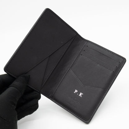 Pocket Organiser Black Shadow Leather