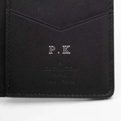 Pocket Organiser Black Shadow Leather