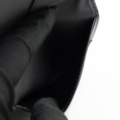 Pocket Organiser Black Shadow Leather
