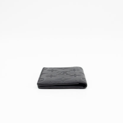 Pocket Organiser Black Shadow Leather