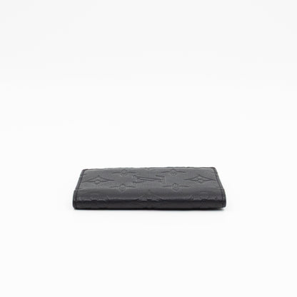 Pocket Organiser Black Shadow Leather