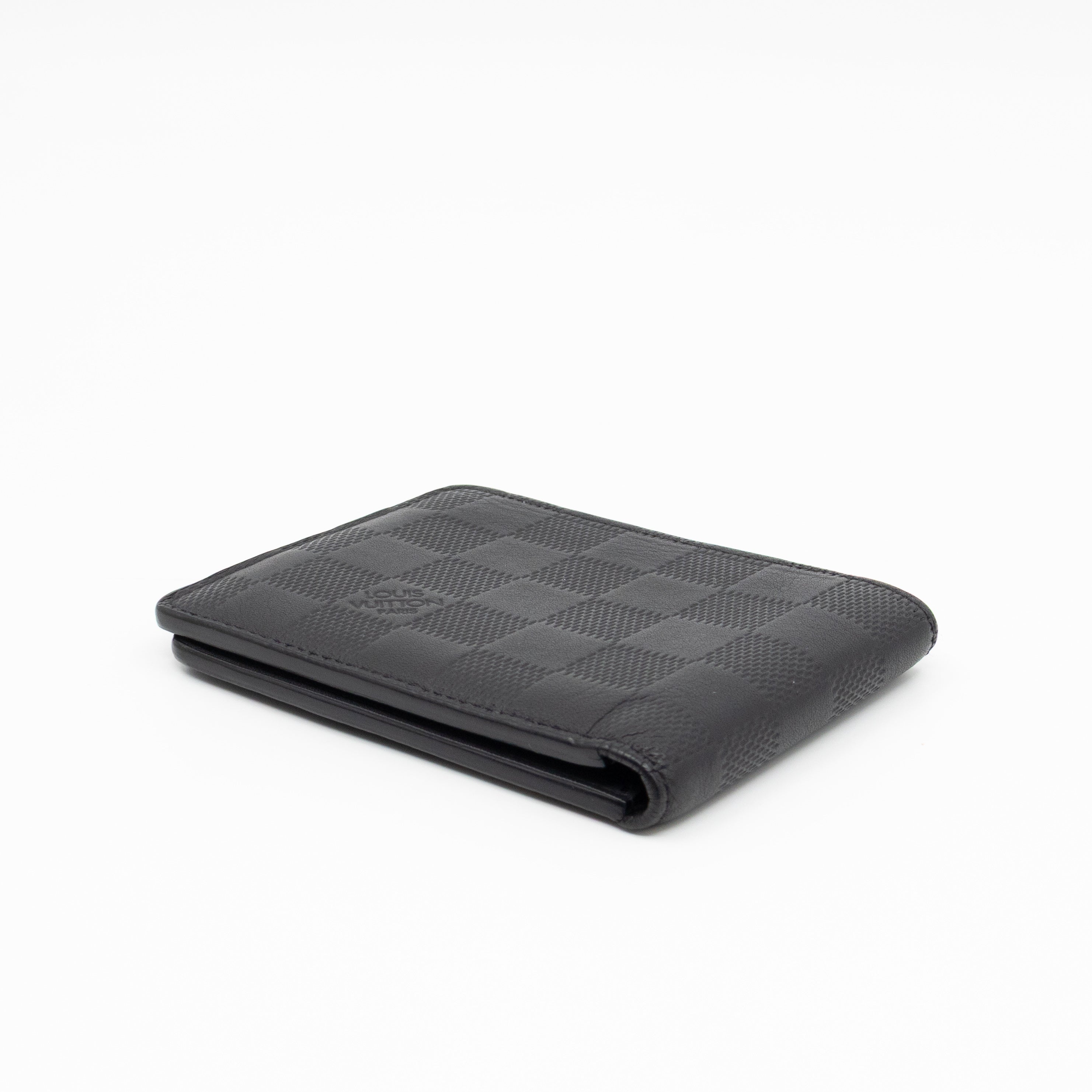 Slender Wallet Black Damier Inifini