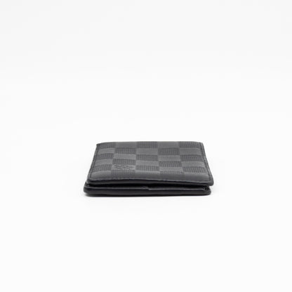 Slender Wallet Black Damier Inifini