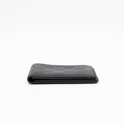 Slender Wallet Black Damier Inifini