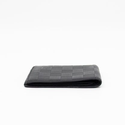 Slender Wallet Black Damier Inifini