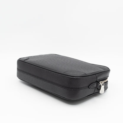 Pochette Kasai Clutch Black Leather