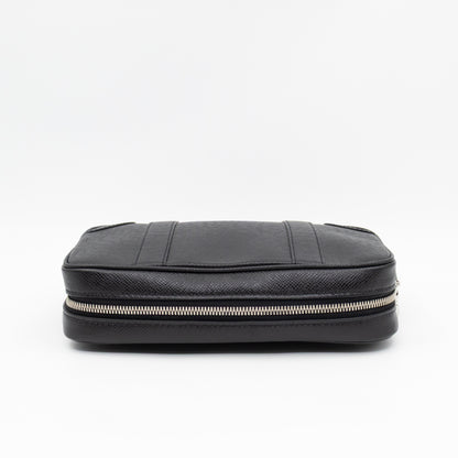 Pochette Kasai Clutch Black Leather