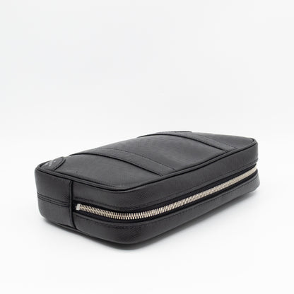 Pochette Kasai Clutch Black Leather