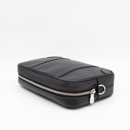 Pochette Kasai Clutch Black Leather