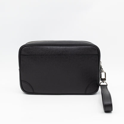 Pochette Kasai Clutch Black Leather