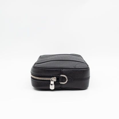 Pochette Kasai Clutch Black Leather