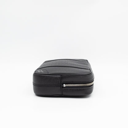 Pochette Kasai Clutch Black Leather