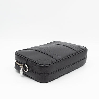 Pochette Kasai Clutch Black Leather