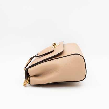 Lily Medium Beige Leather Gold