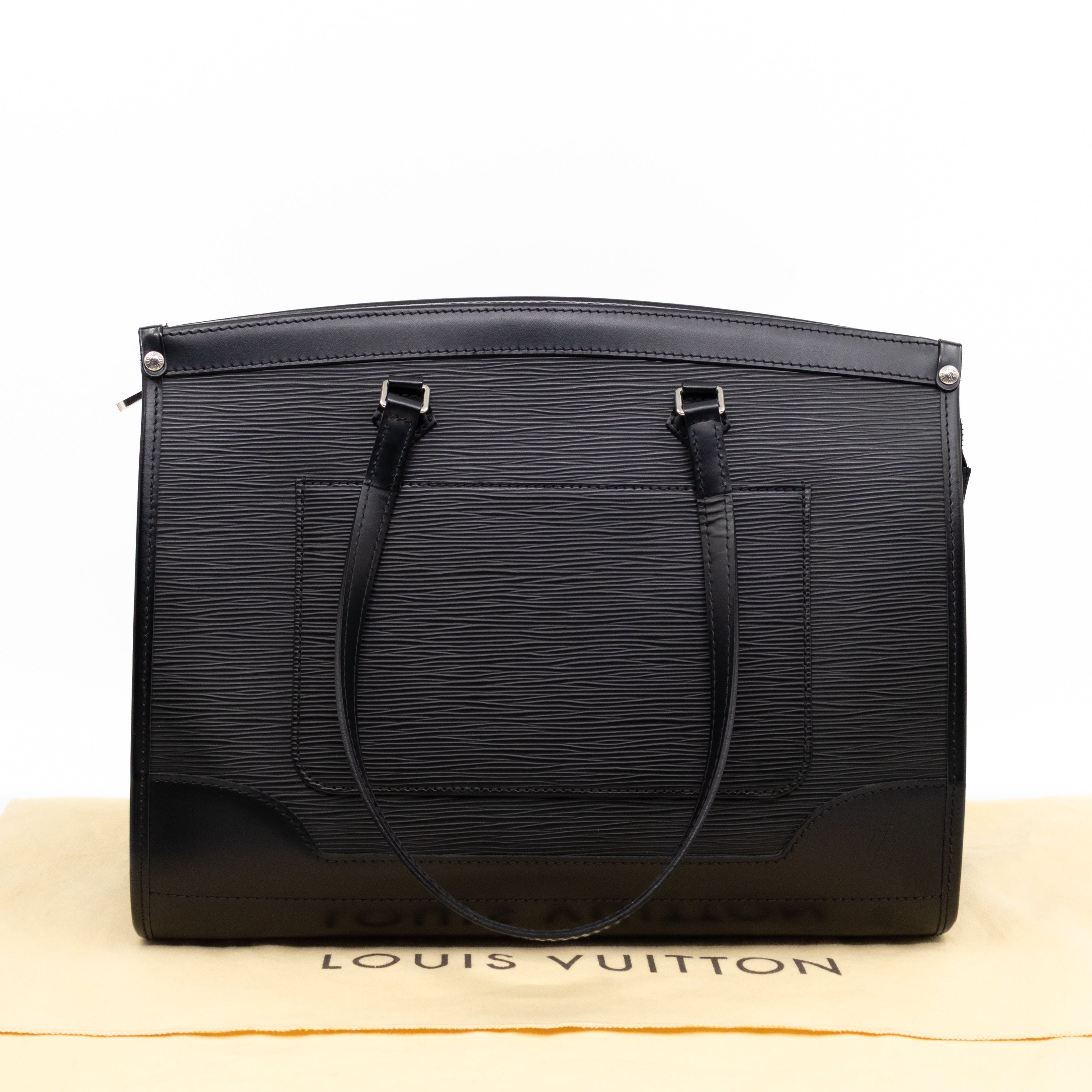 Madeleine GM Black Epi Leather