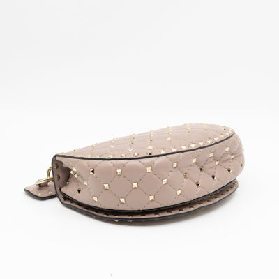 Rockstud Spike Saddle Bag Poudre Leather