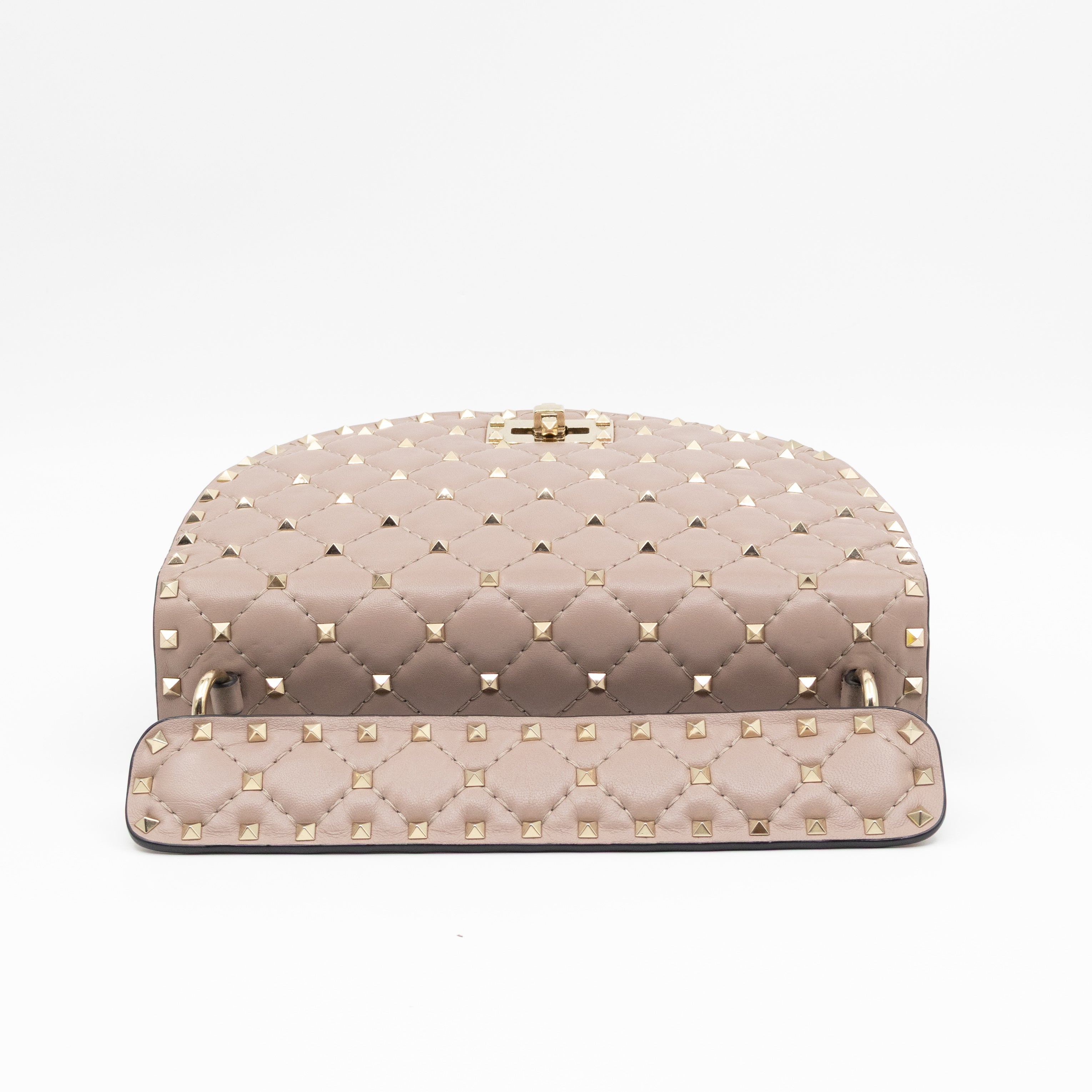 Rockstud Spike Saddle Bag Poudre Leather