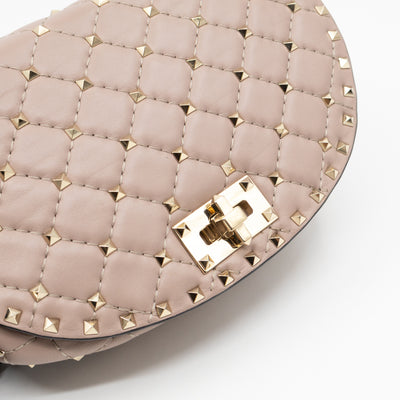 Rockstud Spike Saddle Bag Poudre Leather