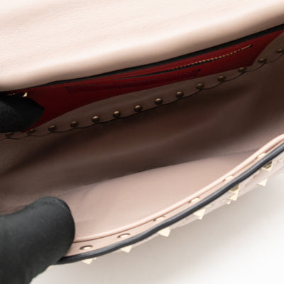 Rockstud Spike Saddle Bag Poudre Leather