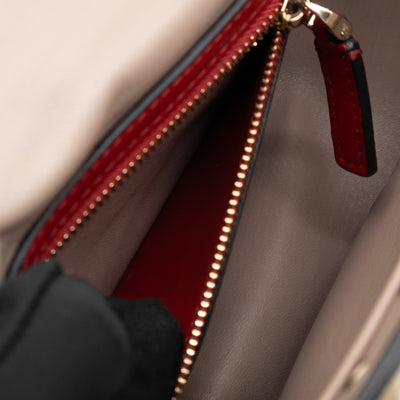 Rockstud Spike Saddle Bag Poudre Leather