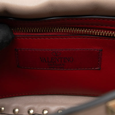 Rockstud Spike Saddle Bag Poudre Leather