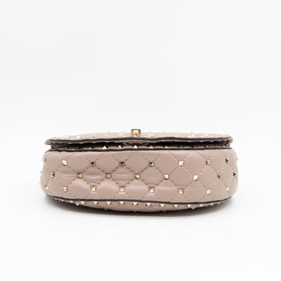 Rockstud Spike Saddle Bag Poudre Leather
