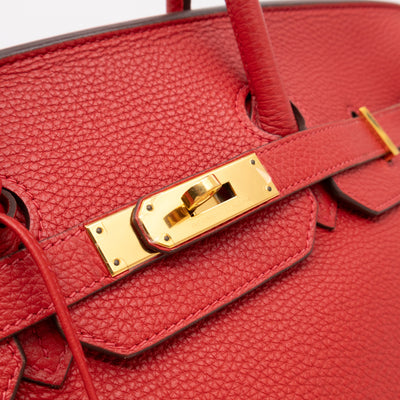 Birkin 35 Rouge Casaque Togo Leather