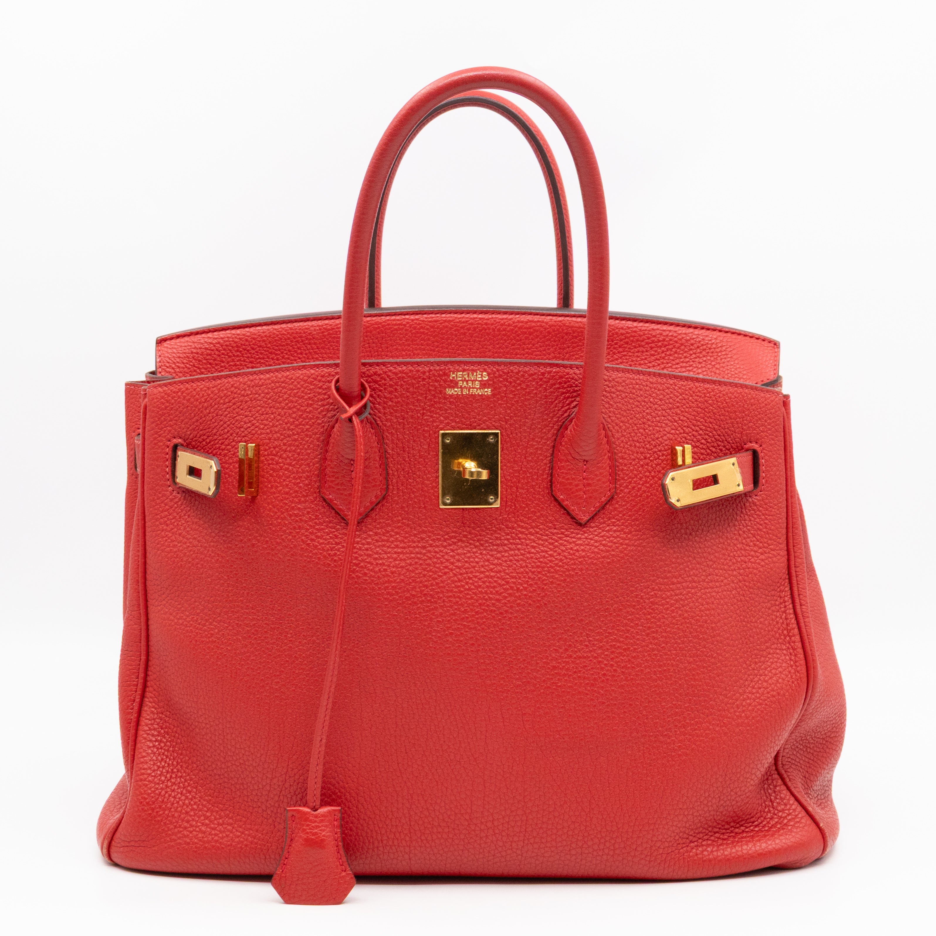 Birkin 35 Rouge Casaque Togo Leather