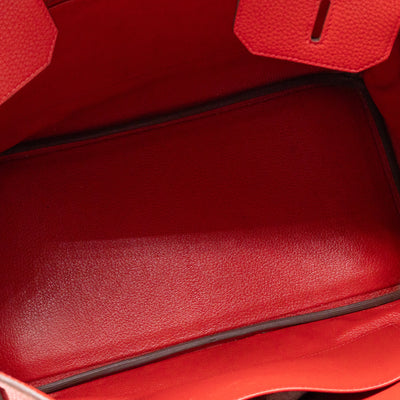 Birkin 35 Rouge Casaque Togo Leather