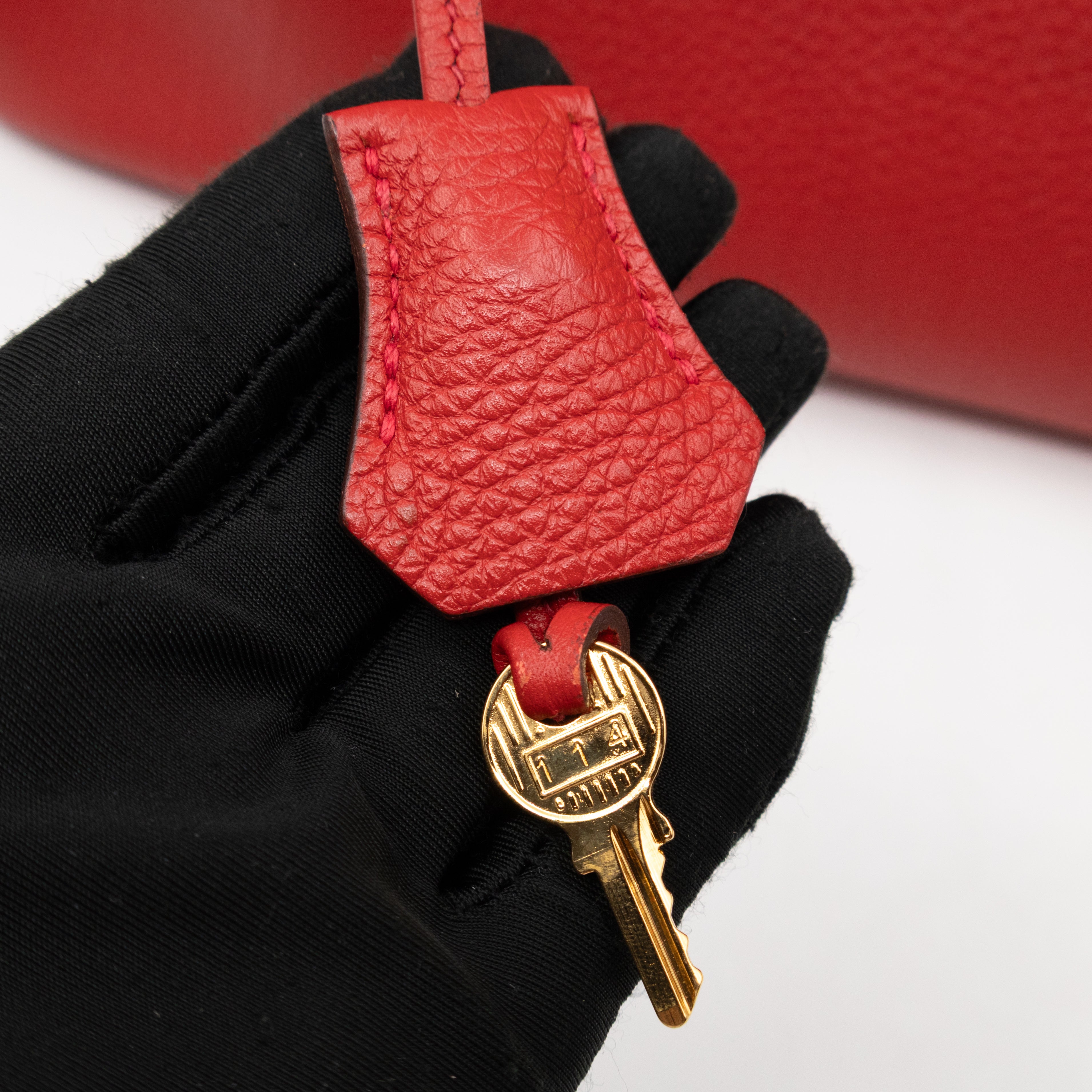 Birkin 35 Rouge Casaque Togo Leather