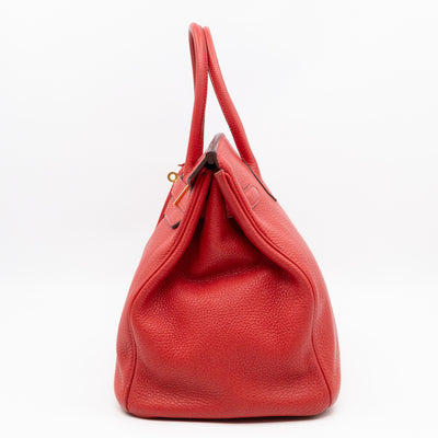 Birkin 35 Rouge Casaque Togo Leather