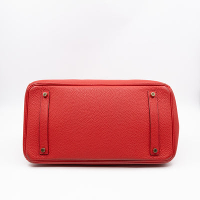 Birkin 35 Rouge Casaque Togo Leather