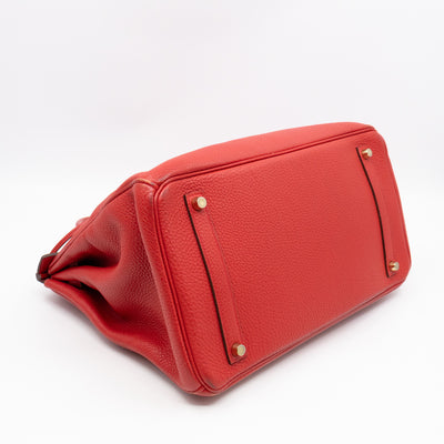 Birkin 35 Rouge Casaque Togo Leather