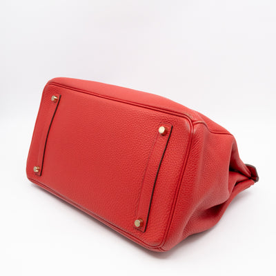 Birkin 35 Rouge Casaque Togo Leather