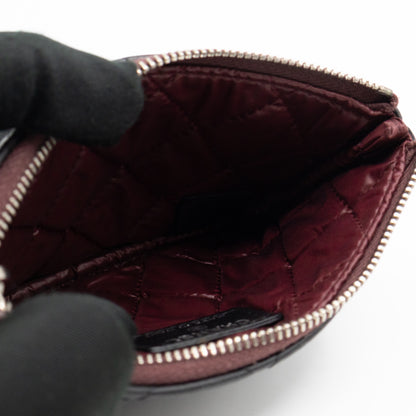 Mini O Case Pouch Black Leather