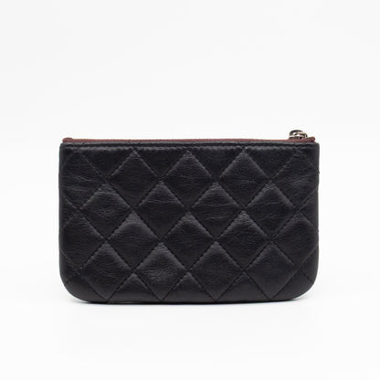 Mini O Case Pouch Black Leather