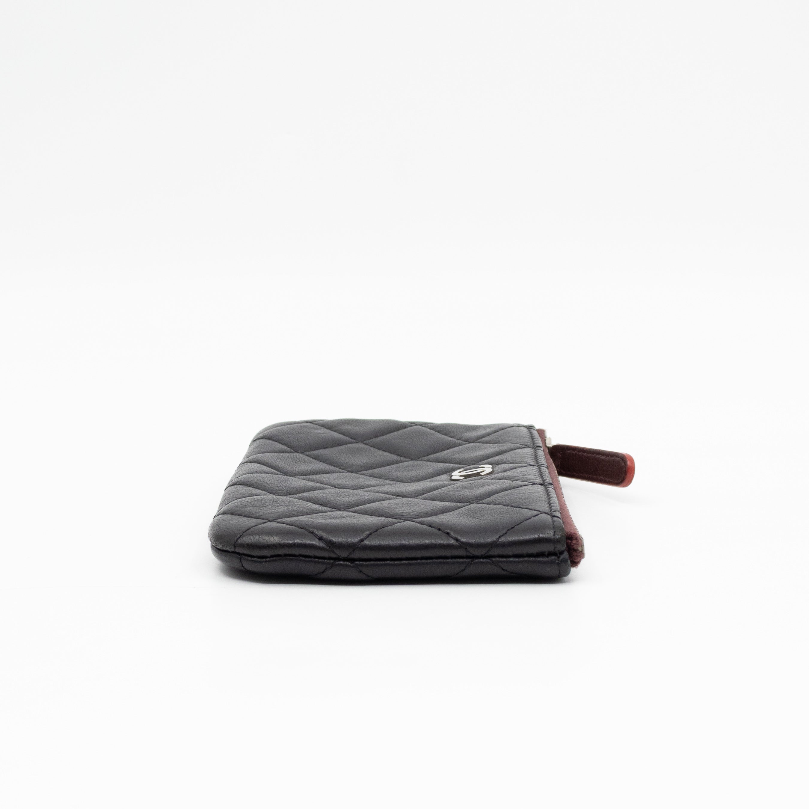 Mini O Case Pouch Black Leather