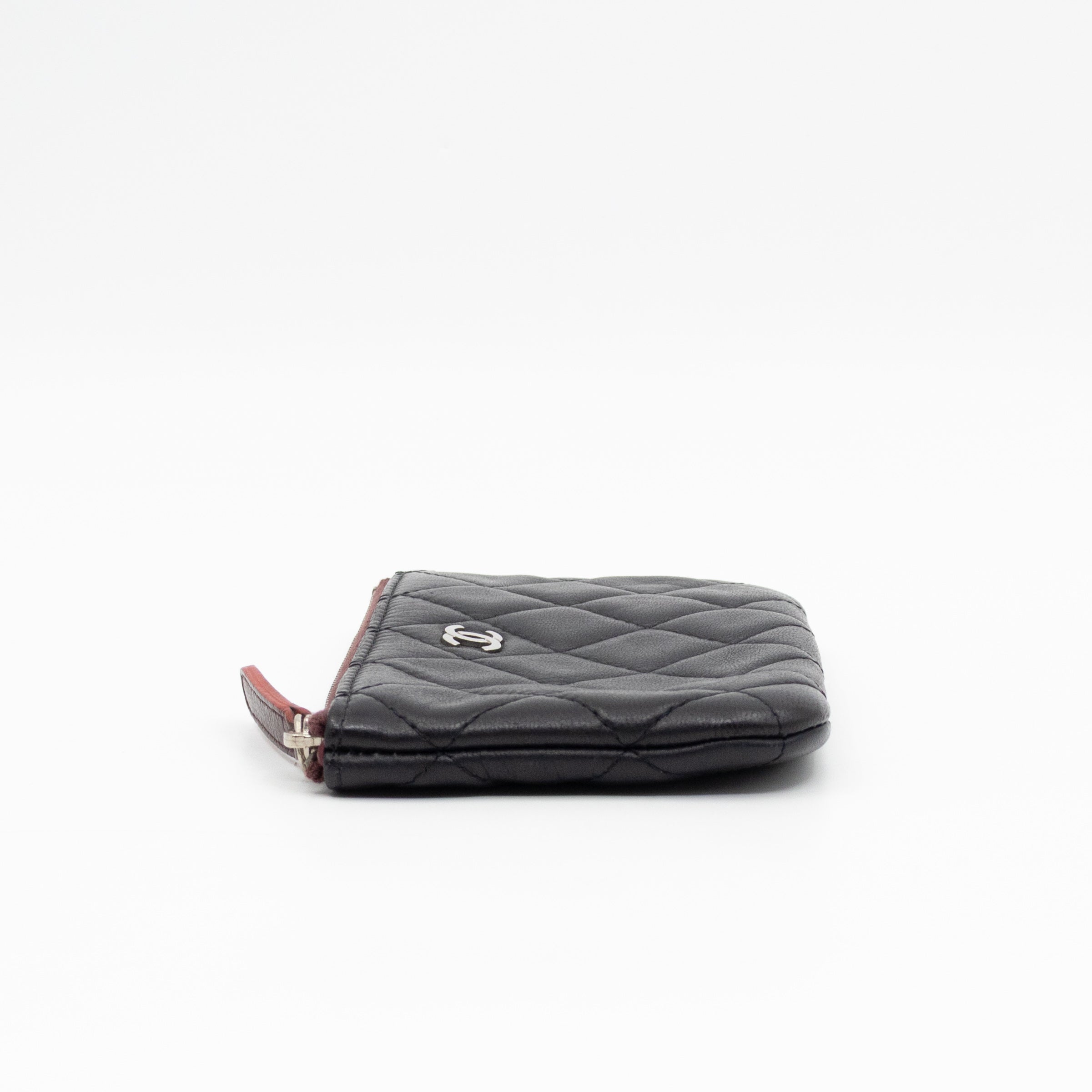 Mini O Case Pouch Black Leather